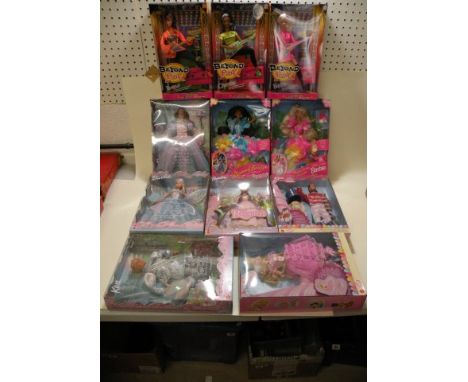 Barbie - Eleven Boxed Mattel Barbie Dolls - 3 x Beyond Pink (Teresa, Barbie & Christie), Barbie The Nutcracker, Ken The Nutcr
