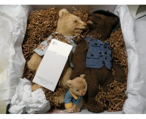 Ltd Edn boxed R John Wright  'The Three Bears' and 'Goldilocks' both immaculate with certificate, original paper and outer bo