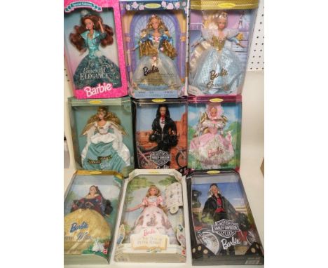 Barbie - Five Boxed Mattel 'Collectors Editions' Barbie Dolls (Barbie as Snow White, Barbie as Little Bo Peep, Barbie and The