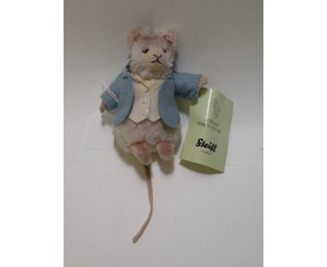12cm 'Johnny Town House' by Steiff no 143 of a ltd edn of 1500 Beatrix Potter character button in ear and certificate boxed