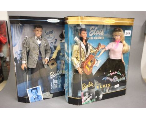 Barbie - Two Boxed Mattel 'Collectors Editions' Gift Sets - Barbie loves Elvis and Barbie loves Frank Sinatra