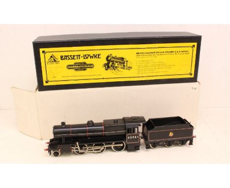 Bassett-Lowke: A boxed Bassett-Lowke, O Gauge, British Railways EX-LMS Stanier 2-6-0 Mogul 42981, locomotive and tender, Refe