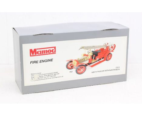 Mamod: A boxed Mamod Fire Engine, Reference FE1. Original box, general wear expected with age. Condition appears very good, a