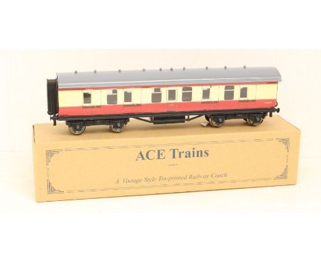 ACE Trains: A boxed ACE Trains, O Gauge, Corridor Coach Full Brake, Reference BR C/5. Original box, general wear expected wit