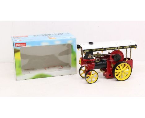 Wilesco: A boxed Wilesco, Steam Roller / Showman's Traction Engine (Dampfwalzen / Dampftraktoren), Reference D409. Original b