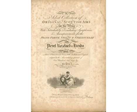 THOMSON GEORGE: (1757-1851) Scottish music publisher and a noted collector of the music of Scotland. A folio bound volume of 