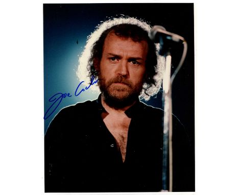 COCKER JOE: (1944-2014) English singer. Signed colour 8 x 10 photograph of Cocker standing in a head and shoulders pose with 