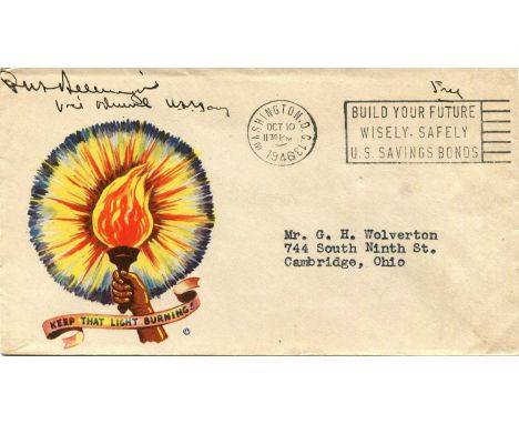 [PEARL HARBOR]: BELLINGER PATRICK N.L.: (1885-1962) American Vice Admiral of World War II who, during the Japanese attack on 