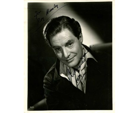 DONAT ROBERT: (1905-1958) English actor, Academy Award winner. A good vintage signed and inscribed 8 x 10 photograph of the a