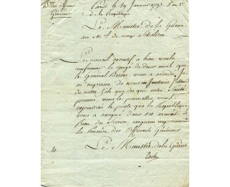 PACHE JEAN-NICOLAS: (1746-1823) French politician who served as Minister of War 1792-93 and as Mayor of Paris 1793-94. In the