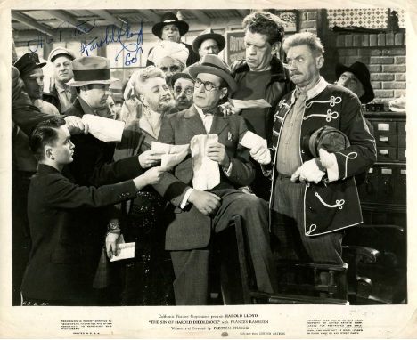 LLOYD HAROLD: (1893-1971) American film comedian. Vintage signed and inscribed 10 x 8 photograph of Lloyd standing in a full-