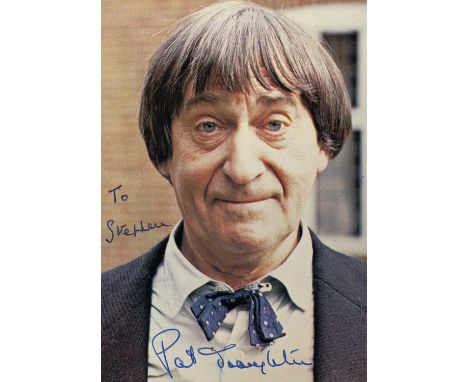 TROUGHTON PATRICK: (1920-1987) English actor, famous for his role as the second incarnation of the Doctor in the British tele