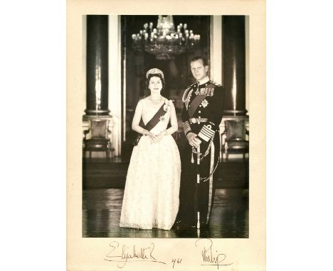 ELIZABETH II & PRINCE PHILIP: ELIZABETH II: (1926-2022) Queen of the United Kingdom 1952-2022 & PRINCE PHILIP (1921-2021) Duk