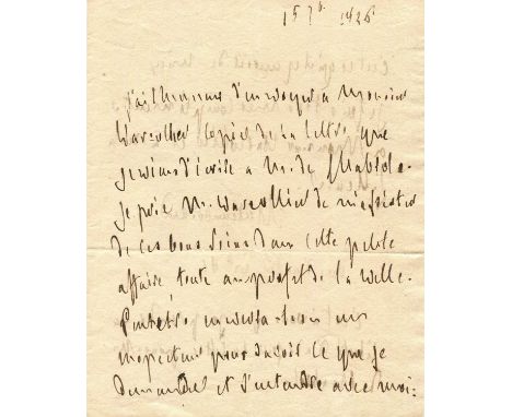 CHATEAUBRIAND FRANCOIS-RENE DE: (1768-1848) French writer, politician, diplomat and historian. A.L.S., Chateaubriand, two pag