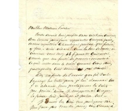 DUMAS ALEXANDRE Pere: (1802-1870) French Writer whose works include The Three Musketeers. A fine A.L.S., `Al Dumas´, a bold i