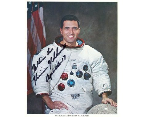 SCHMITT HARRISON: (1935- ) American astronaut, Lunar Module Pilot of the Apollo XVII mission (1972) and the twelfth man to wa