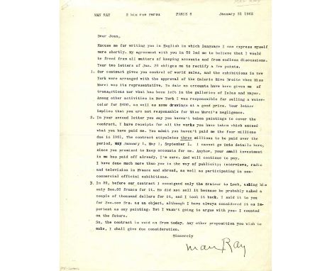 RAY MAN: (1890-1976) American visual artist, a significant contributor to the Dada and Surrealist movements and a renowned pi