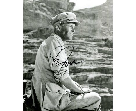 O’TOOLE PETER: (1932-2013) English actor. Signed 8 x 10 photograph of O’Toole seated in a three-quarter length pose in costum