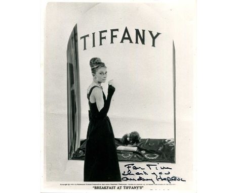 HEPBURN AUDREY: (1929-1993) Belgian-born British actress, Academy Award winner. A good signed and inscribed 8 x 10 photograph