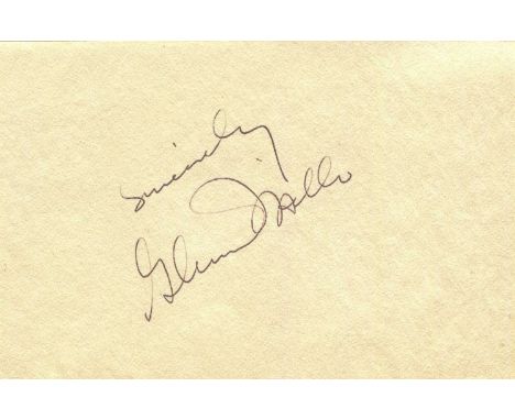 MILLER GLENN: (1904-1944) American big band leader and musician. Vintage fountain pen ink signature (‘Sincerely, Glenn Miller