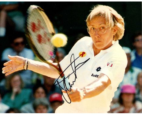 TENNIS: Selection of signed 8 x 10 photographs by various tennis players comprising Billie Jean King (Wimbledon Champion 1966