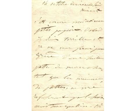 [HUGO VICTOR]: (1802-1885) French novelist, poet and dramatist. DROUET JULIETTE (1806-1883) French actress, the mistress, sec