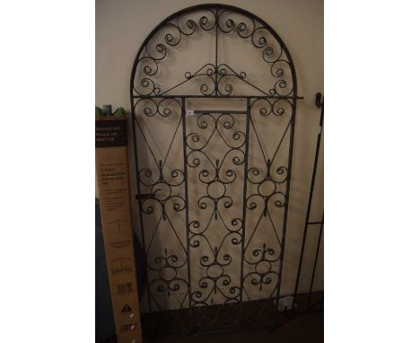 An arched iron gate
