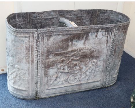 An 18th / 19th century lead hopper W.80cm, H.48cm