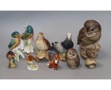 A quantity of Beswick, Poole and Colmer birds etc