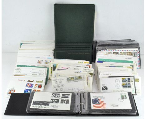 A large selection of First Day covers, GB and rest of the world, mostly 1970's/80's