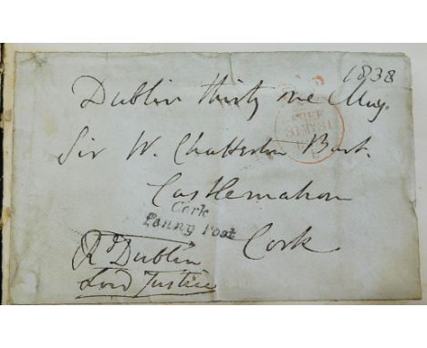 British Bishops and Archbishops - an unusual collection of (120+) Free Fronts and Letters in an old ledger. The collection of