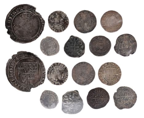 A small quantity of silver British hammered coins, comprising; Henry VI, silver, halfgroat, civitas Canterbury, near very fin