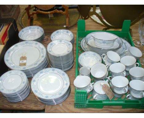 An Extensive Noritake " Blue Hill" tea and dinner service.