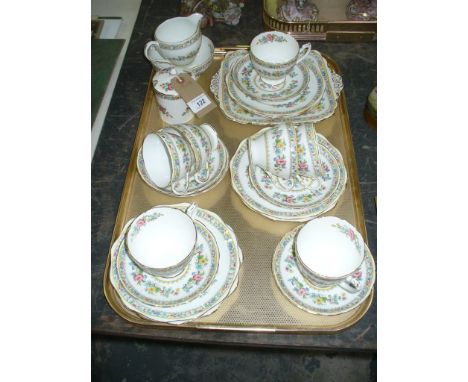 A Coalport " Ming Rose" 23 piece tea service.