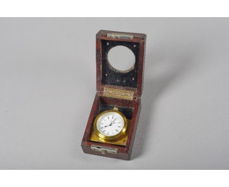 A mahogany cased silver deck stop watchBy Newsome & Co, Coventry, No. 142068, hallmarked Chester 1900The white enamel dial si