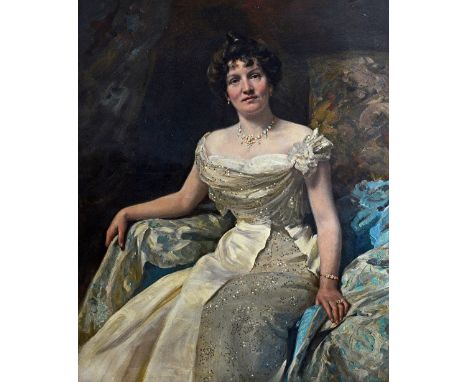 Robert Cree Crawford (1842-1924), Portrait of Mr Thomas Ryan; Portrait of Mrs Thomas Ryan of Bonavista, Newfoundland, a pair,