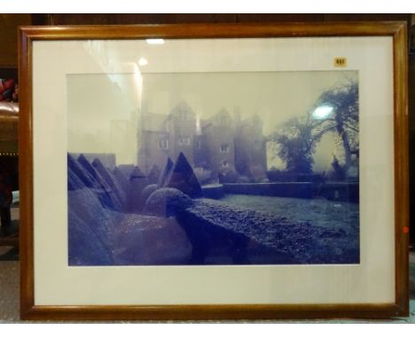 A group of six large 20th century photographic architectural prints, framed and glazed, (6). 