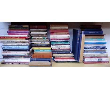 A quantity of reference books relating to horology including R. W. Symonds, Thomas Tompion, His life and Work, 1951 , J. Evan
