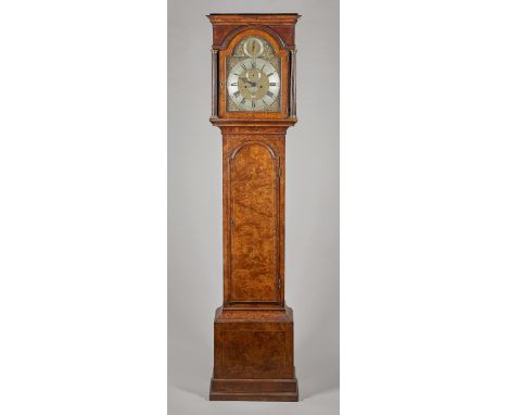 A George I walnut, boxwood and ebony outlined longcase clockBy William Webster, Exchange Alley, London, circa 1725The hood wi