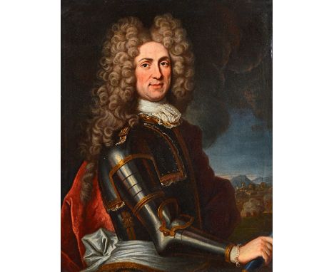 Continental School (18th century), Portrait of Le Lieutenant-General Charles-Cesar, Marquis Desmier de Chenon 1670-1757, oil 