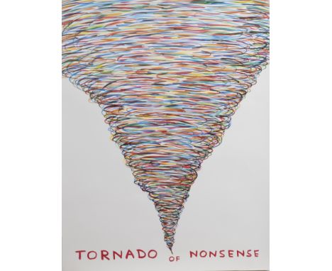 * DAVID SHRIGLEY OBE (SCOTTISH b. 1968), TORNADO OF NONSENSE lithograph on 200g Munken Lynx paper image size 79cm x 59cm Unfr
