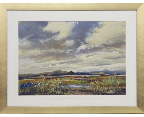 * WILLIAM NORMAN GAUNT (BRITISH 1918 - 2001), ON IONA watercolour on paper, signed image size 36cm x 52cm, overall size 55cm 