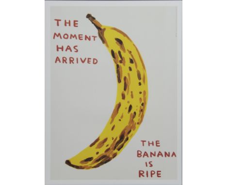 * DAVID SHRIGLEY OBE (SCOTTISH b. 1968), THE MOMENT HAS ARRIVED lithograph on 200g Munken Lynx paper image size 74cm x 54cm U