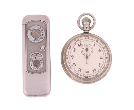 Minox VEF, Riga, sub-miniature "Spy Camera". Serial number 11947 with brushed chrome body, 8 cm closed, together with an Air 