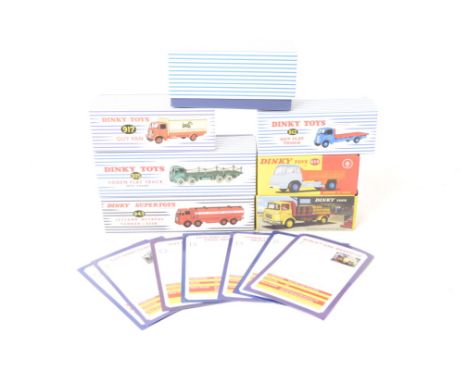 Atlas Editions Dinky, a boxed group of commercial models, comprising, 920 Heinz Guy van, 512 Guy flat truck, 917 Spratts Guy 
