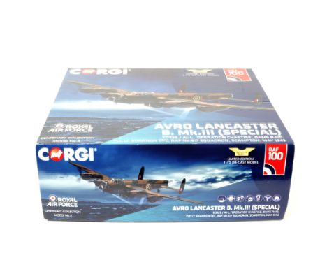 Corgi Aviation Archive, a boxed limited edition 1:72 scale model, AA32625, Avro Lancaster B. Mk. III (Special), ED929/AJ-L, "