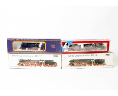 Piko and Lima HO Gauge German Steam Locomotives, comprising Piko class Br38 4-6-0 no 38 234, 'Pacific' class 01 1518-8 and an