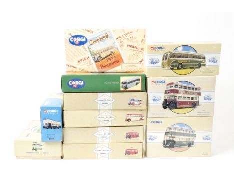 Corgi Classics Buses and Coaches, a boxed group of vintage vehicles, some limited edition, including buses, 97198 Southdown, 