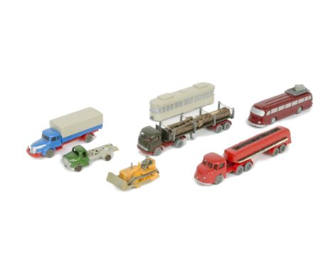 Wiking and other makers 00/HO Gauge Commercial Vehicles including Seefische artic, Thermos Lorry and Trailer, Tram Cars (2), 