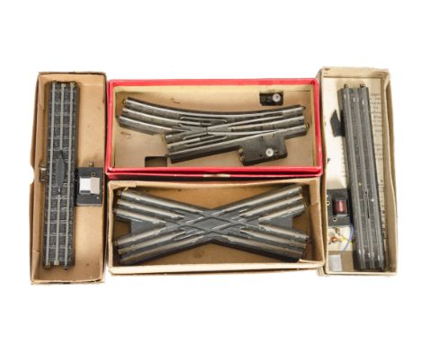 Large quantity of Trix 00 Gauge Track Points and Controllers, huge qty straight and curved Bakelite Track, various manual and